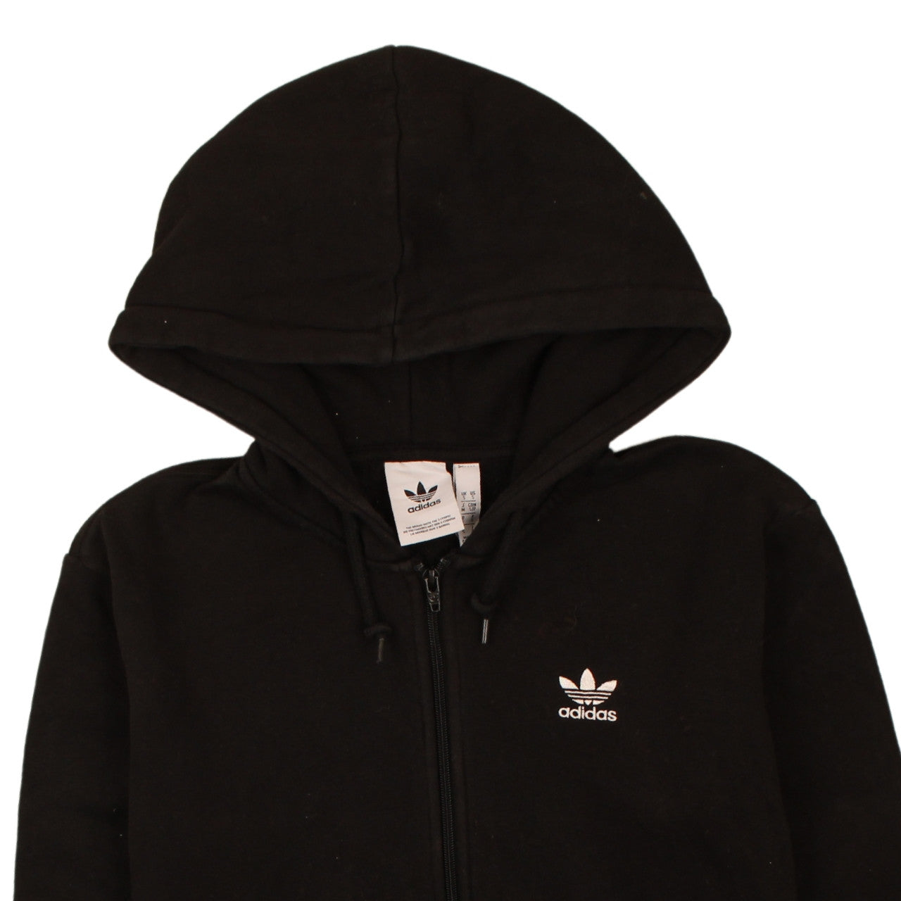 Mens UK Size S adidas Black Full Zip Hoodie