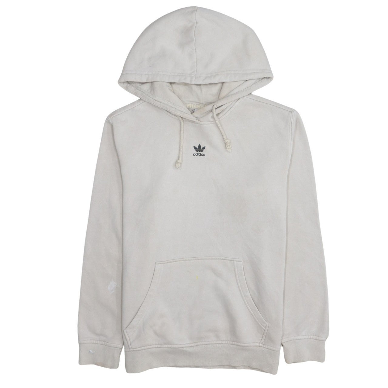 Womens UK Size S adidas Beige Pullover Hoodie