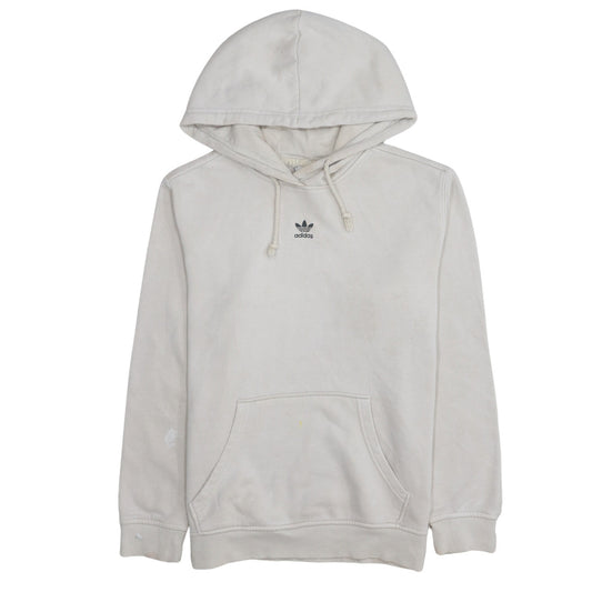 Womens UK Size S adidas Beige Pullover Hoodie