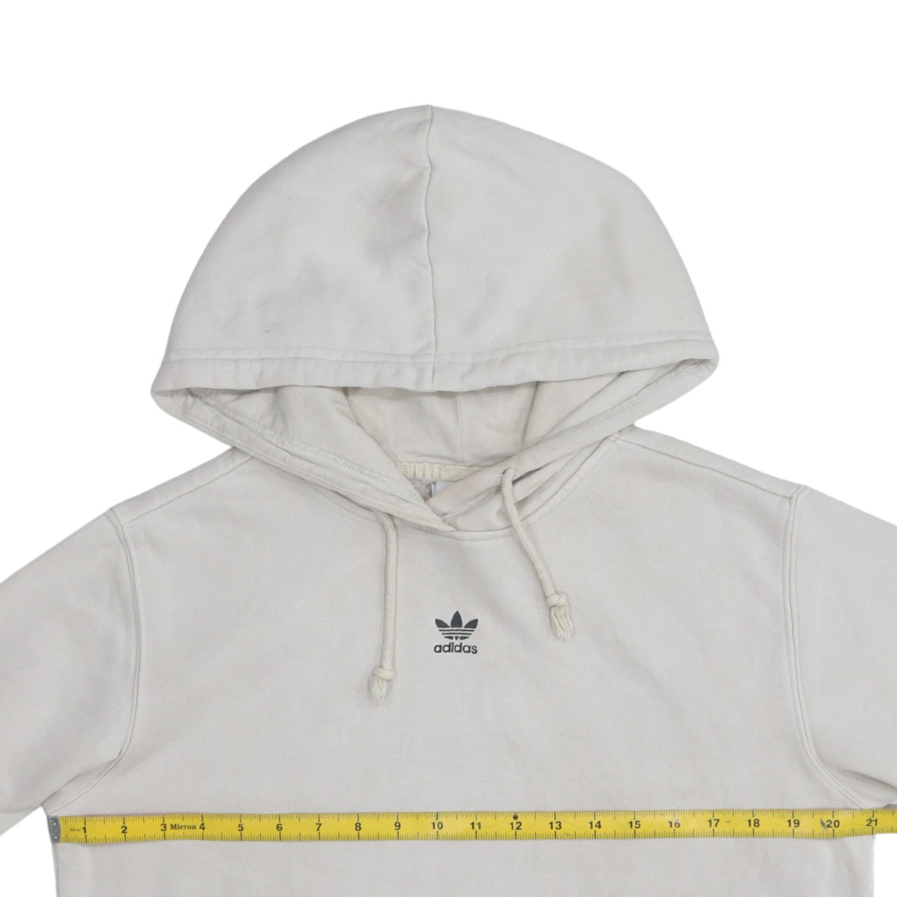 Womens UK Size S adidas Beige Pullover Hoodie