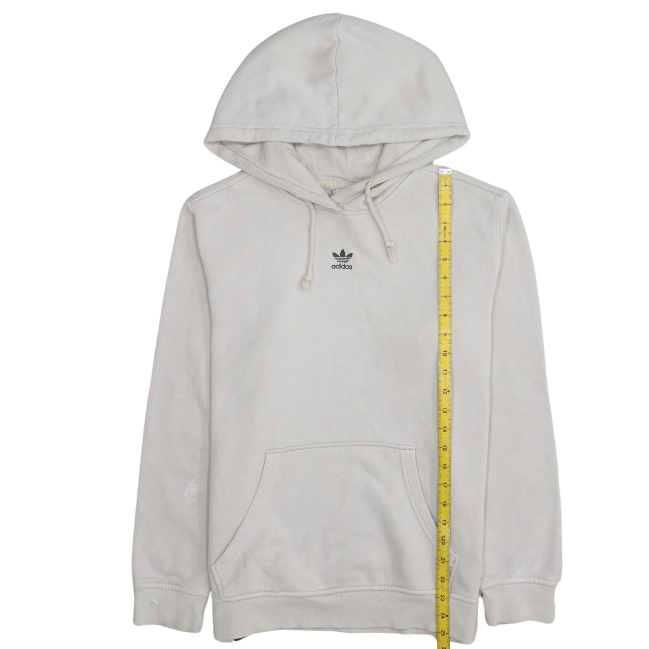 Womens UK Size S adidas Beige Pullover Hoodie