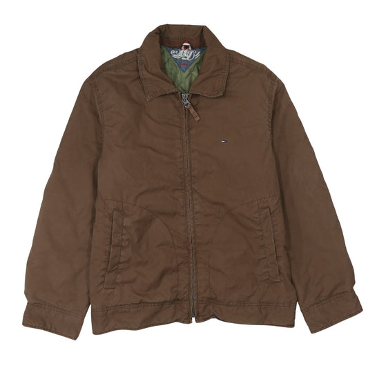 Tommy Hilfiger Men's Brown Cotton Lined Full Zip Jacket Size L