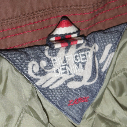 Tommy Hilfiger Men's Brown Cotton Lined Full Zip Jacket Size L