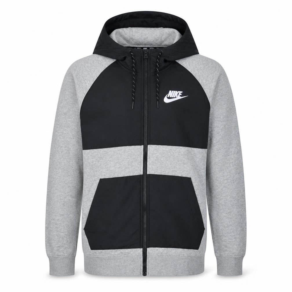 Mens UK Size M Nike Grey Full Zip Hoodie