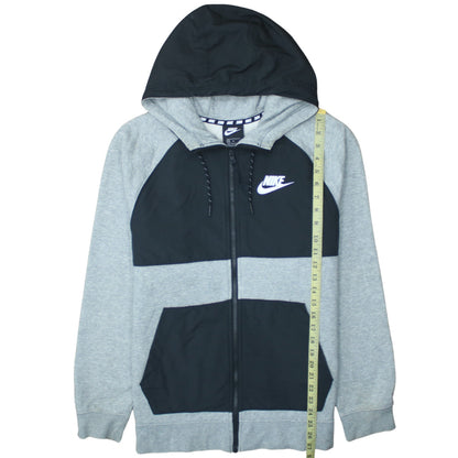 Mens UK Size M Nike Grey Full Zip Hoodie