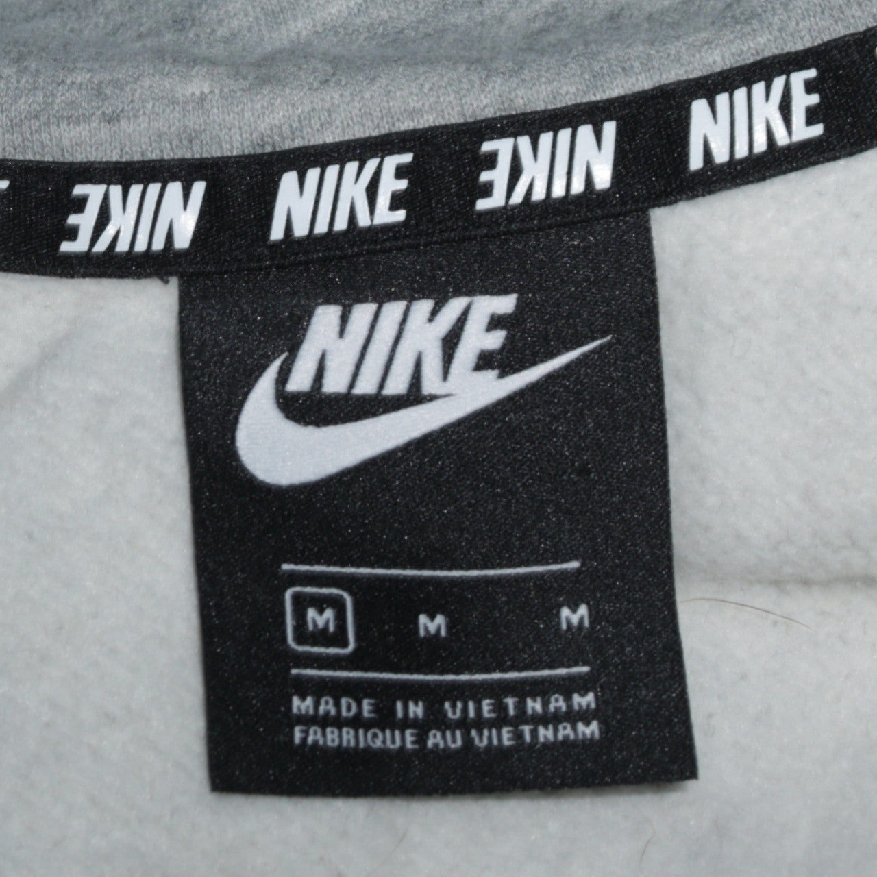 Mens UK Size M Nike Grey Full Zip Hoodie