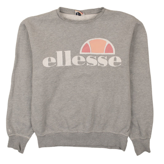 Mens UK Size M ellesse Grey Pullover Sweatshirt