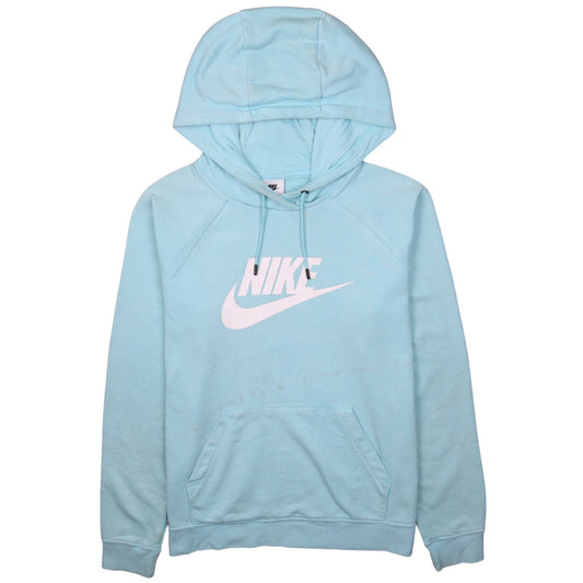 Womens UK Size M Nike Blue Pullover Hoodie