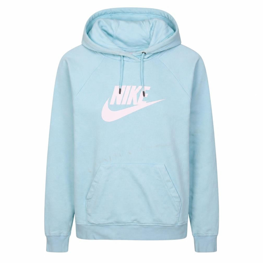 Womens UK Size M Nike Blue Pullover Hoodie