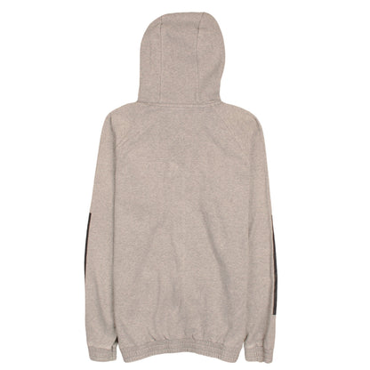 Womens UK Size L adidas Beige Full Zip Hoodie