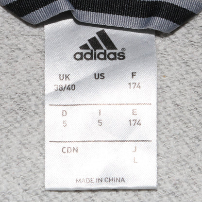 Womens UK Size L adidas Beige Full Zip Hoodie