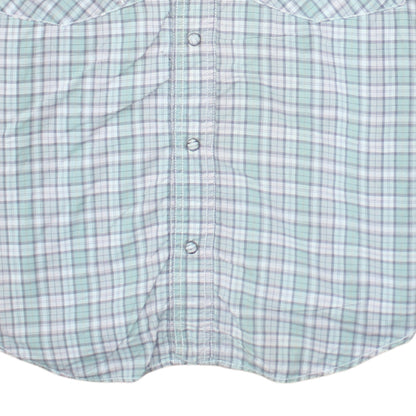 Levi's Men's Green Check Long Sleeve Western Shirt Size S