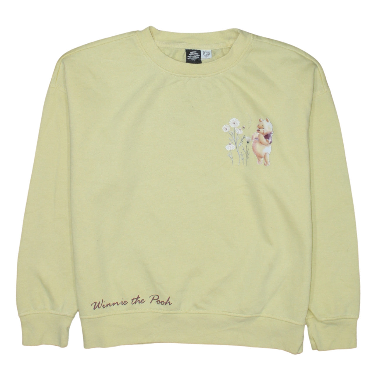 Womens UK Size S Primark Yellow Pullover Sweatshirt