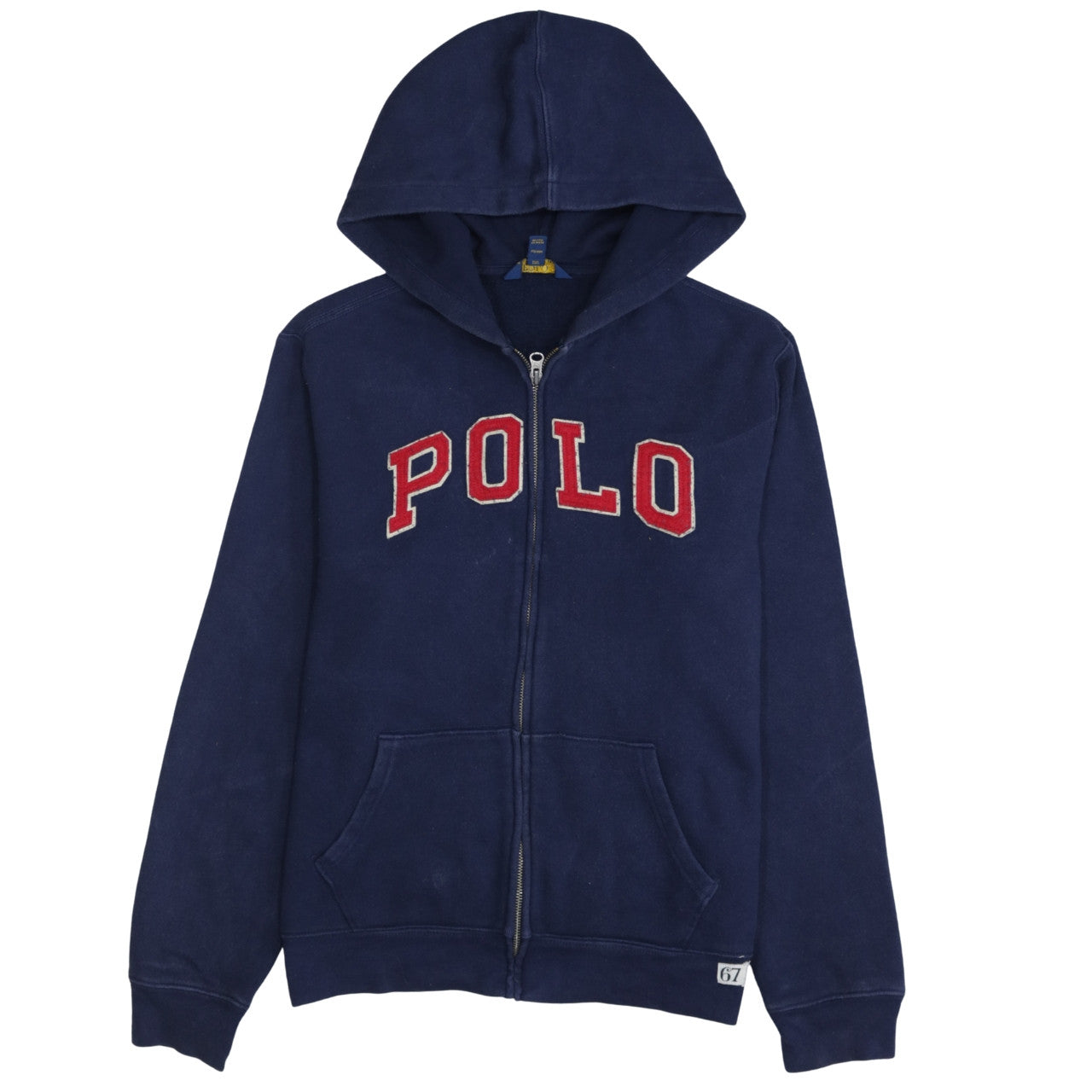 Womens UK Size XL Polo Ralph Lauren Blue Full Zip Hoodie
