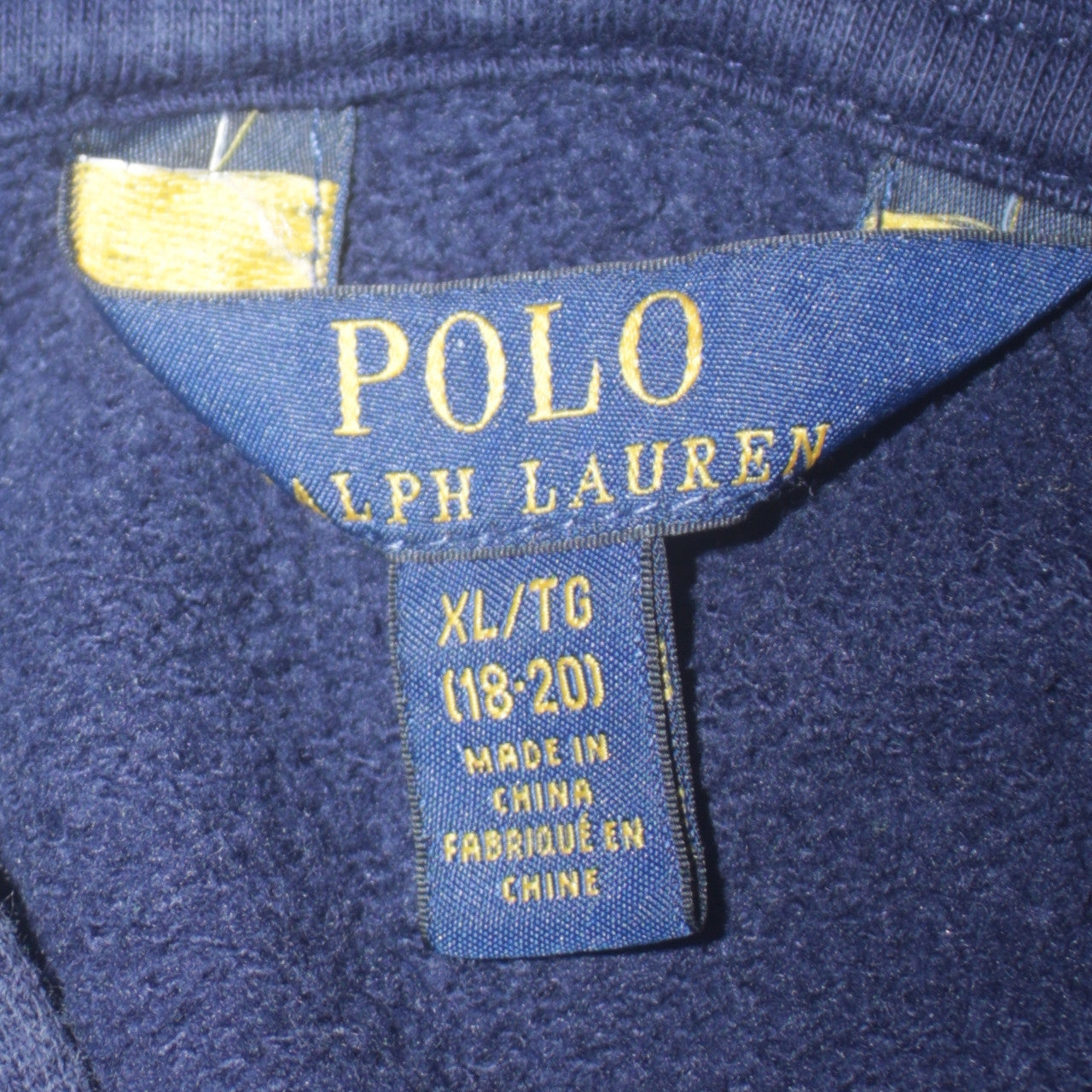 Womens UK Size XL Polo Ralph Lauren Blue Full Zip Hoodie