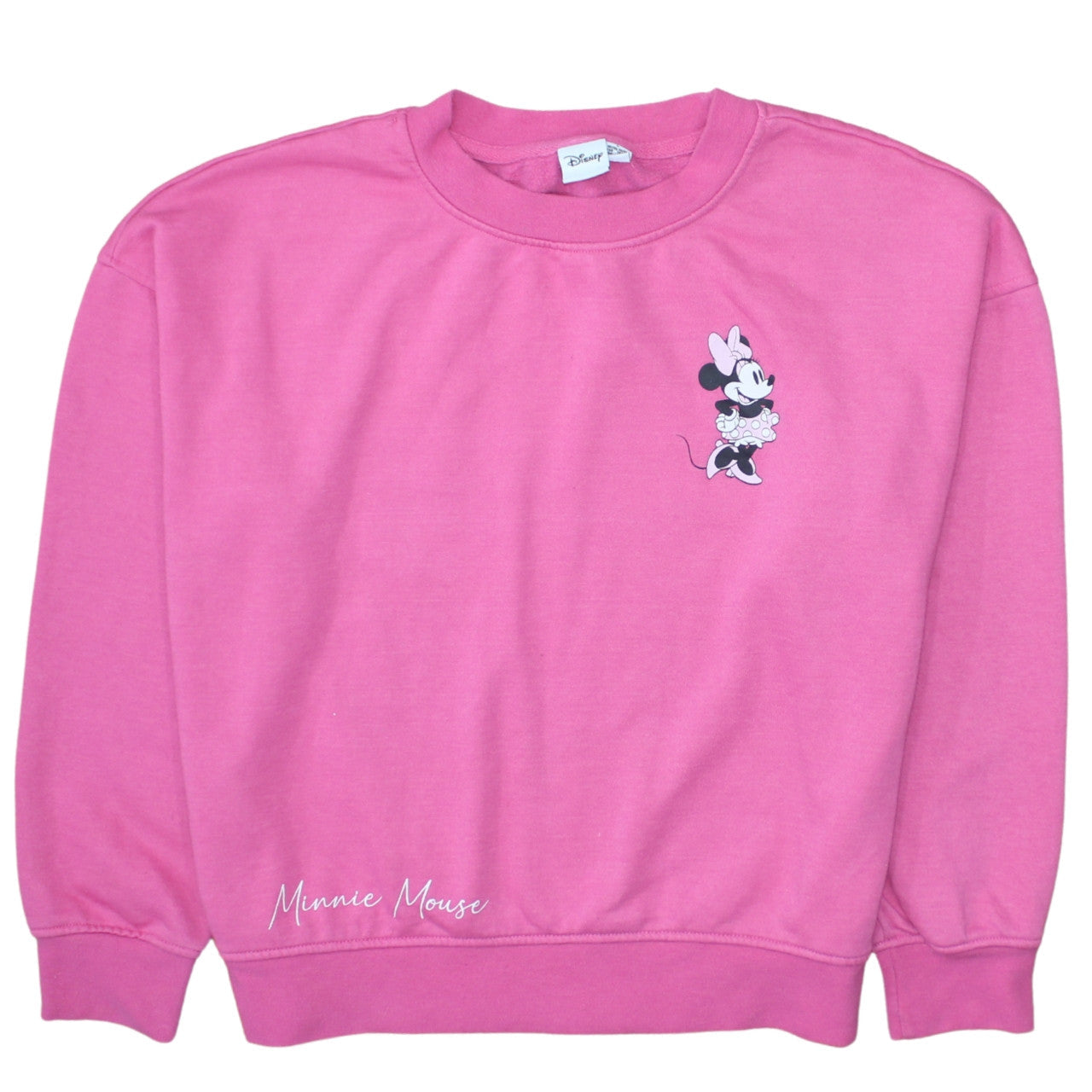 Womens UK Size S Disney Pink Pullover Sweatshirt