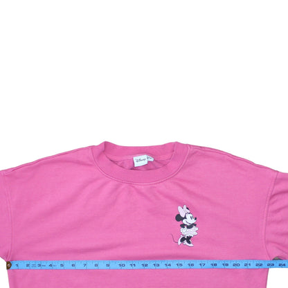 Womens UK Size S Disney Pink Pullover Sweatshirt