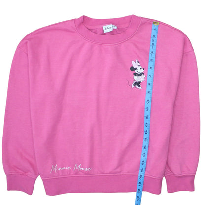 Womens UK Size S Disney Pink Pullover Sweatshirt