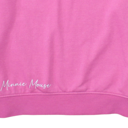Womens UK Size S Disney Pink Pullover Sweatshirt