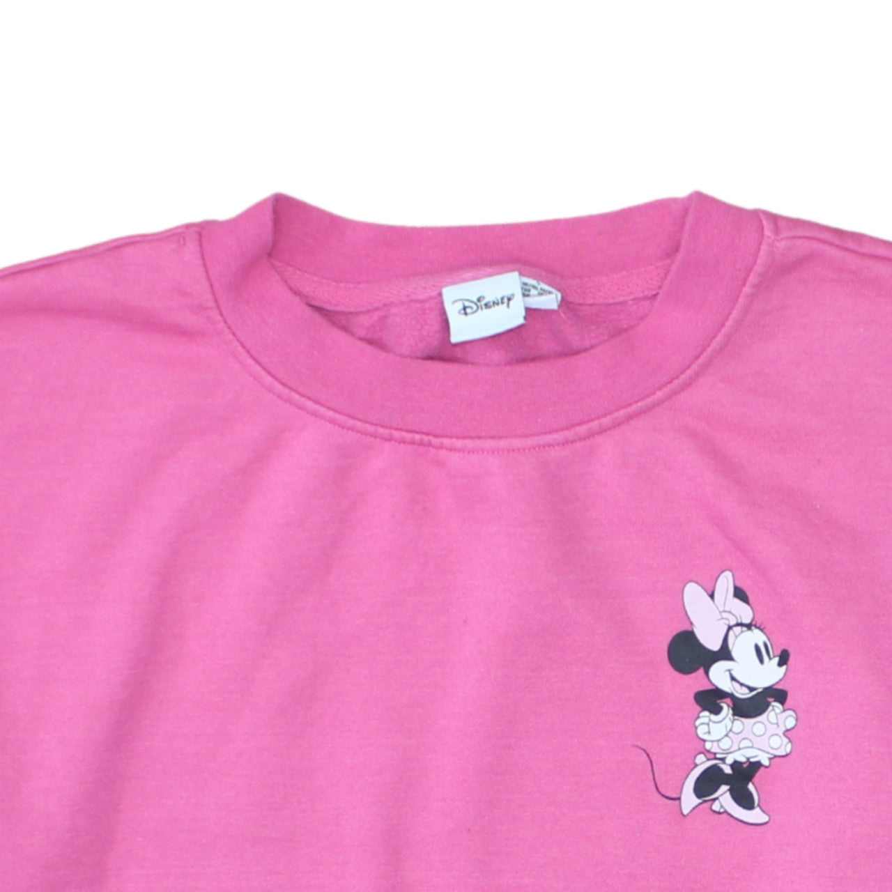 Womens UK Size S Disney Pink Pullover Sweatshirt