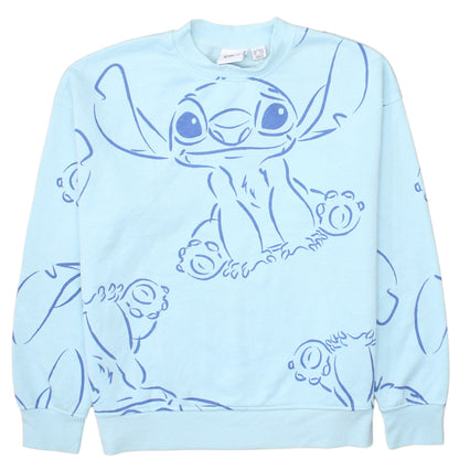 Womens UK Size S Disney Blue Pullover Sweatshirt