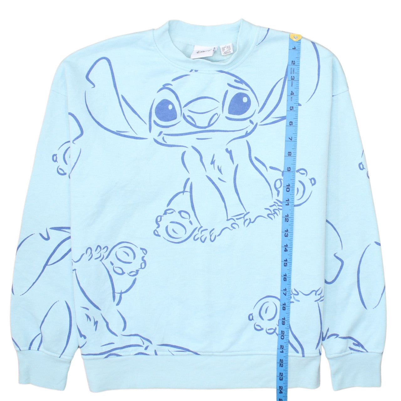 Womens UK Size S Disney Blue Pullover Sweatshirt