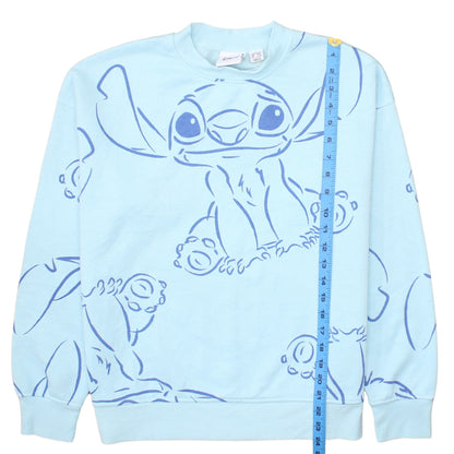 Womens UK Size S Disney Blue Pullover Sweatshirt