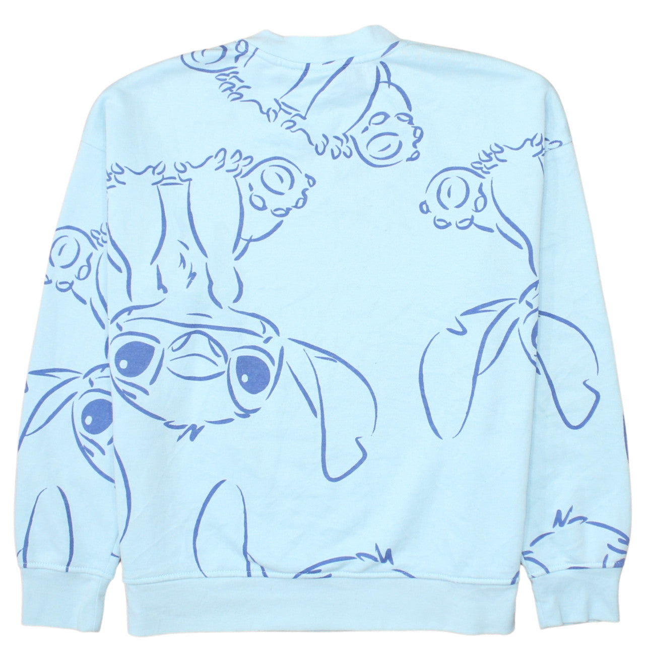 Womens UK Size S Disney Blue Pullover Sweatshirt