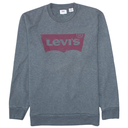 Mens UK Size L Levi's Grey Pullover Sweatshirt