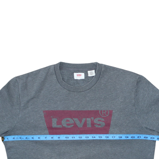 Mens UK Size L Levi's Grey Pullover Sweatshirt