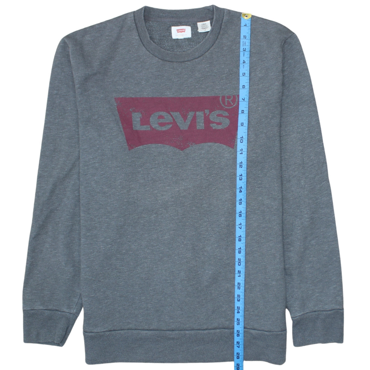 Mens UK Size L Levi's Grey Pullover Sweatshirt