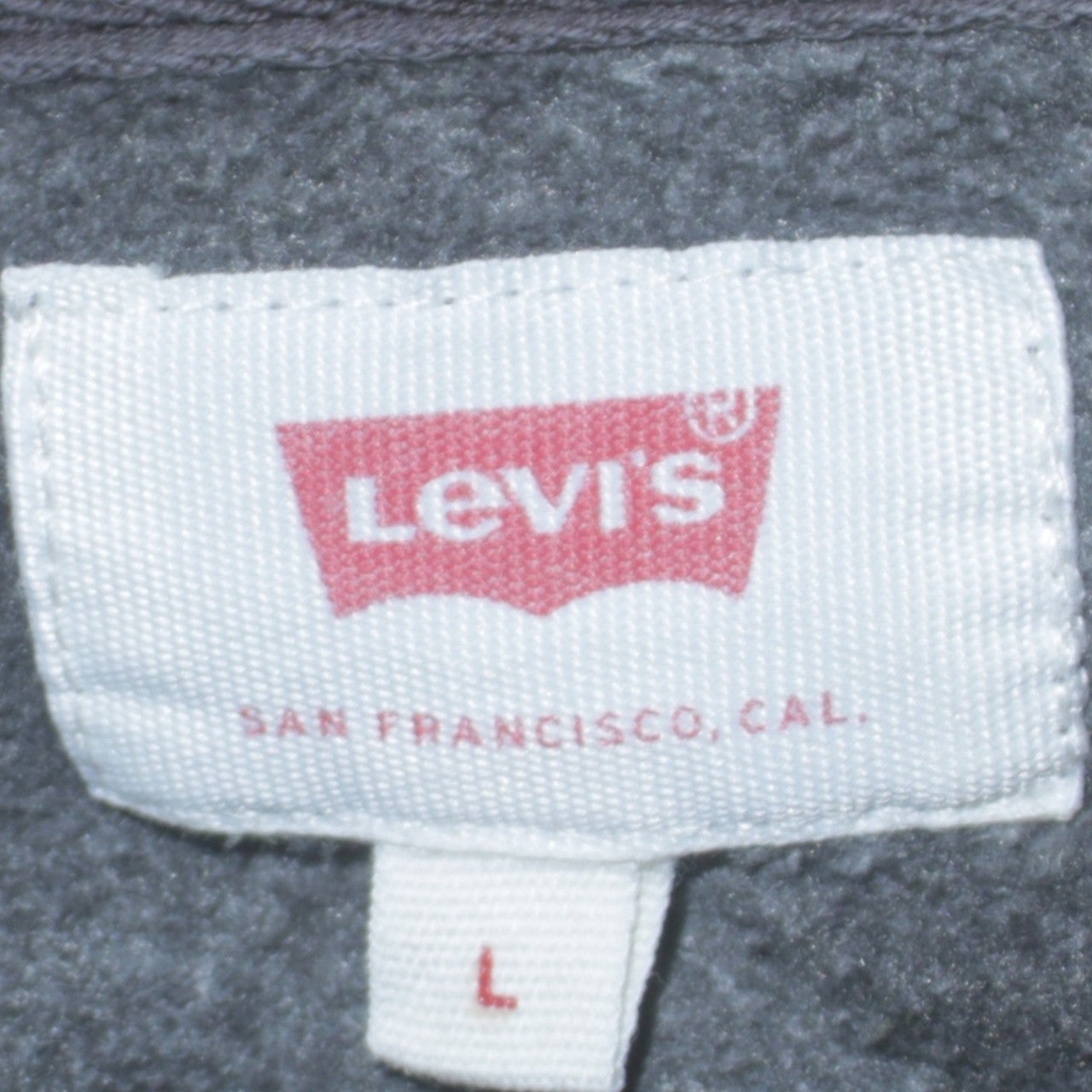 Mens UK Size L Levi's Grey Pullover Sweatshirt