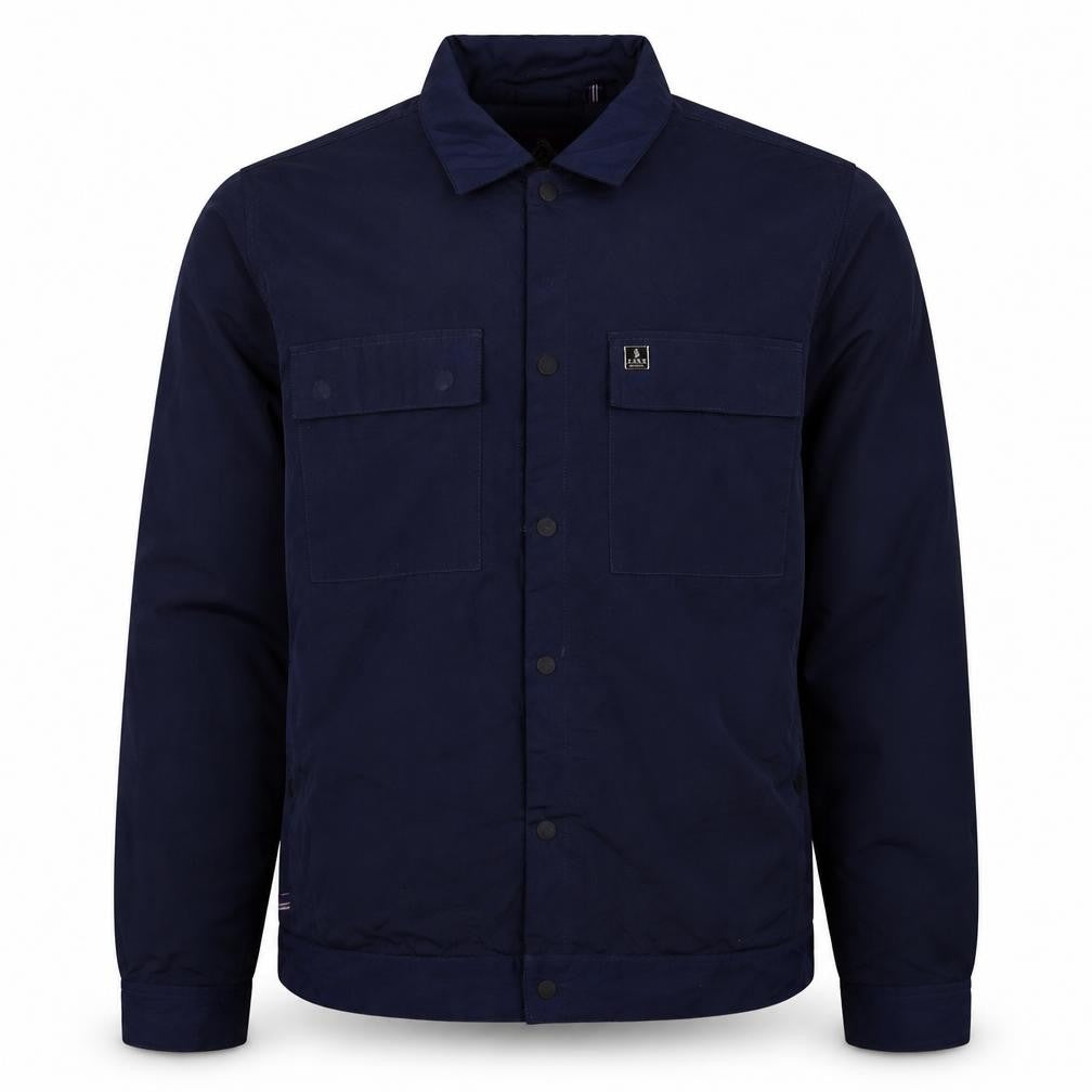 Luke Men's Blue XL Cotton Casual Button Jacket