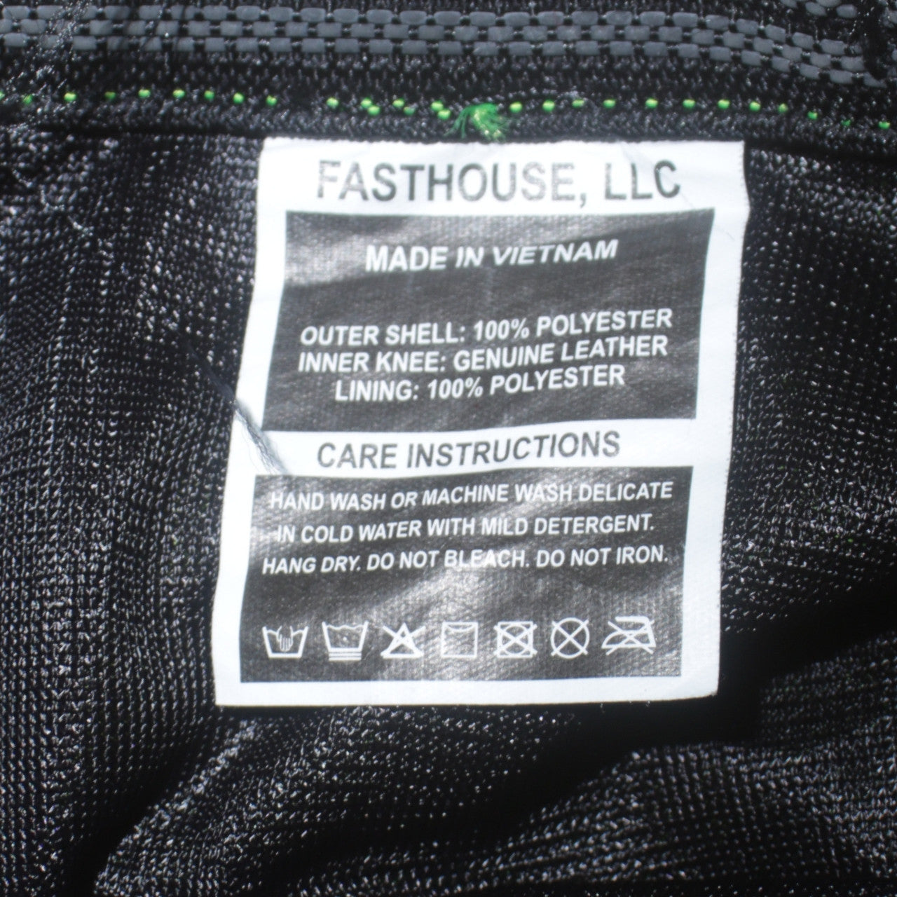 Mens UK Size 3XL Fasthouse Green Motorcycle Jacket