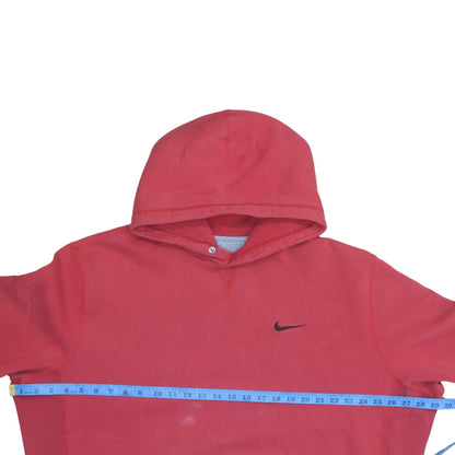 Mens UK Size XL Nike Red Pullover Hoodie