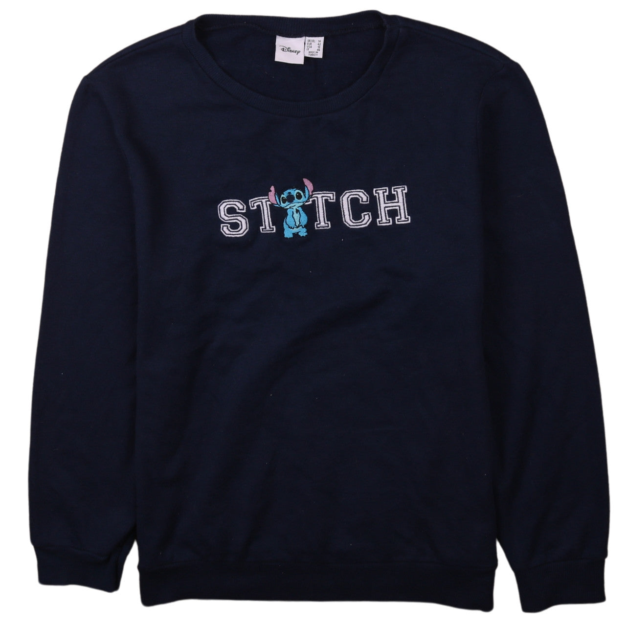 Womens UK Size 14 Disney Blue Pullover Sweatshirt