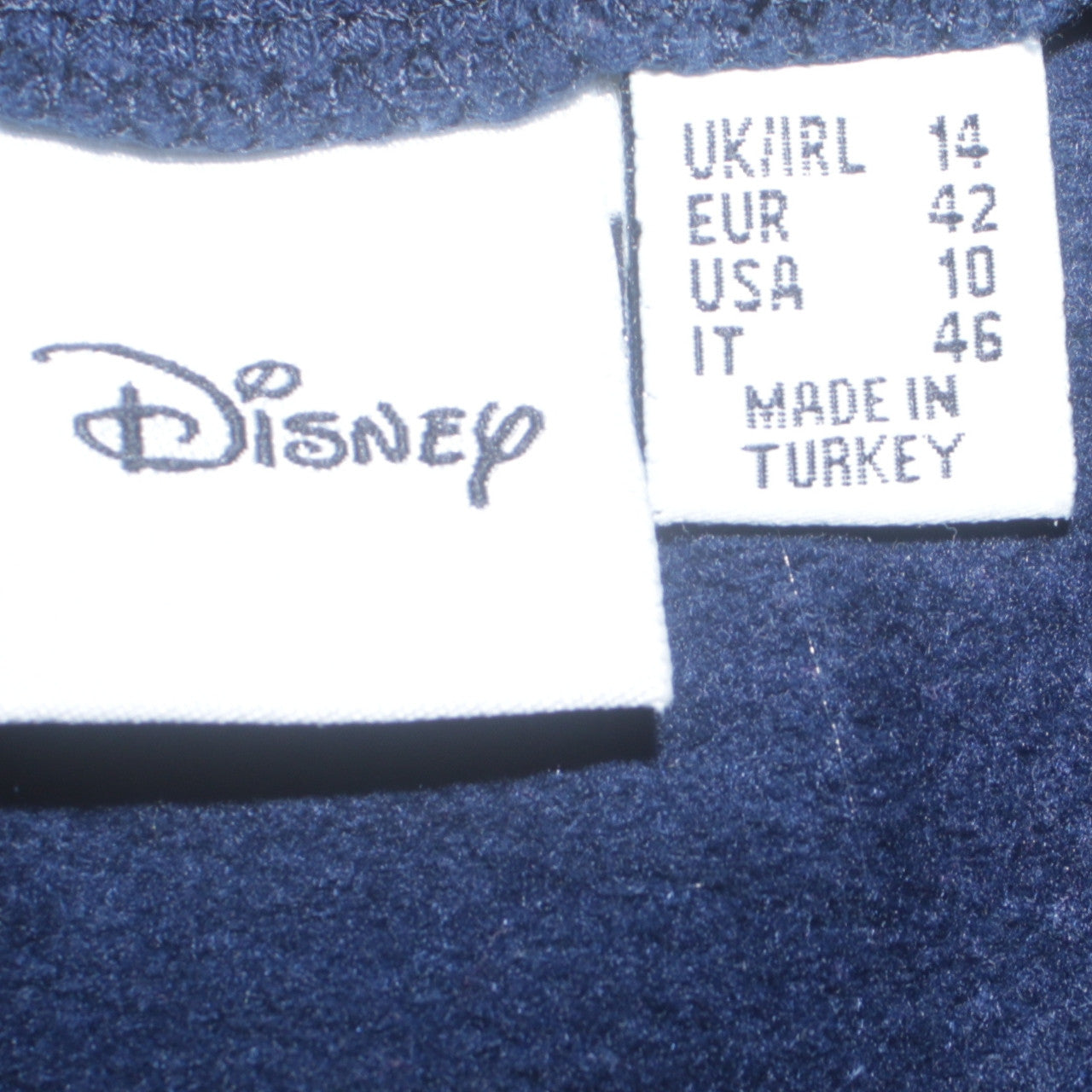 Womens UK Size 14 Disney Blue Pullover Sweatshirt