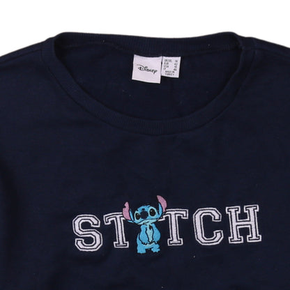 Womens UK Size 14 Disney Blue Pullover Sweatshirt
