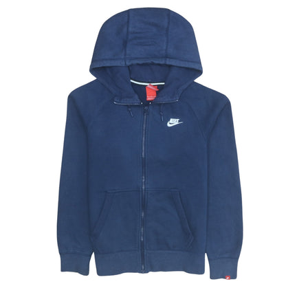 Mens UK Size S Nike Blue Full Zip Hoodie