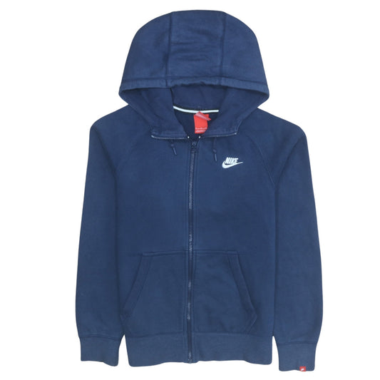Mens UK Size S Nike Blue Full Zip Hoodie