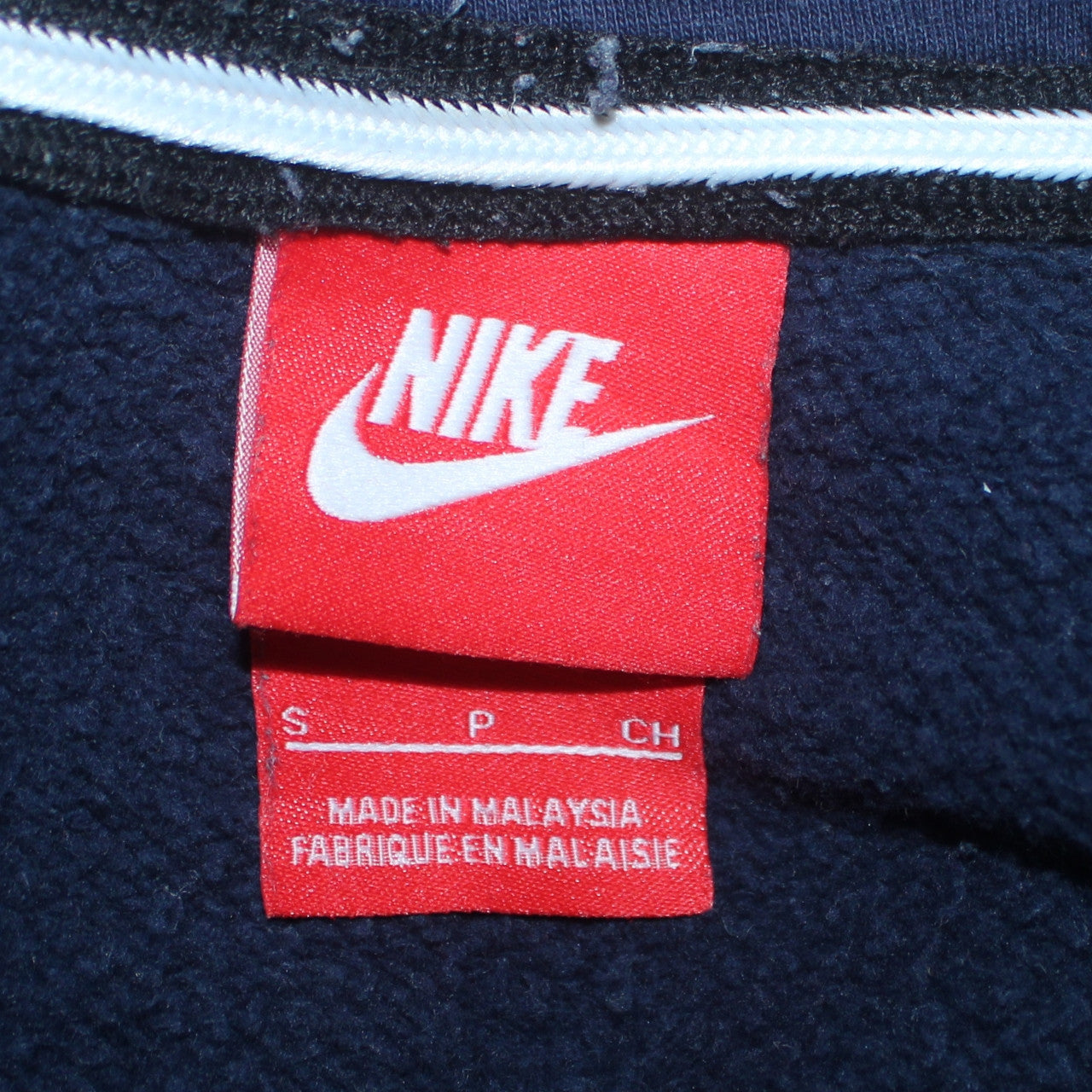 Mens UK Size S Nike Blue Full Zip Hoodie