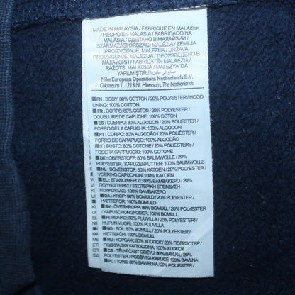 Mens UK Size S Nike Blue Full Zip Hoodie