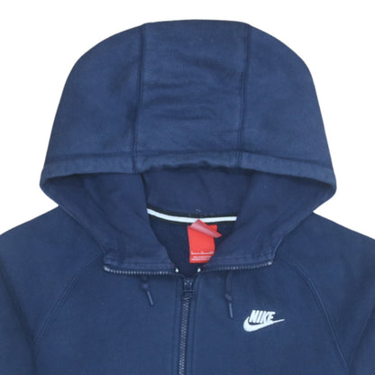 Mens UK Size S Nike Blue Full Zip Hoodie