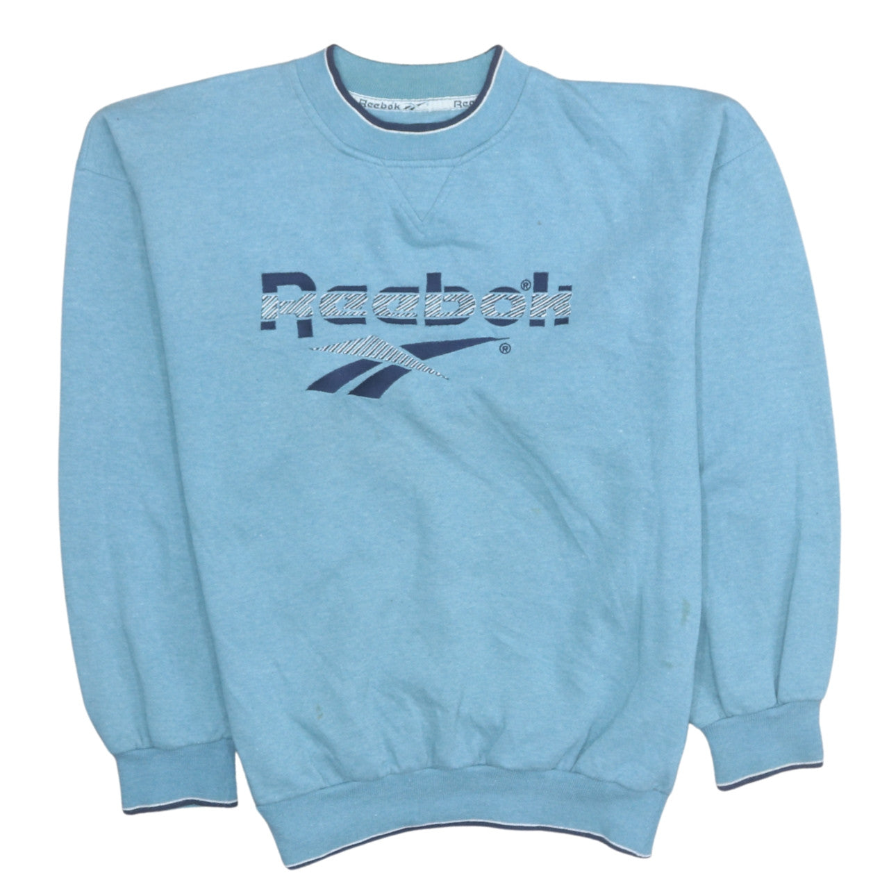 Womens UK Size M Reebok Blue Pullover Sweatshirt