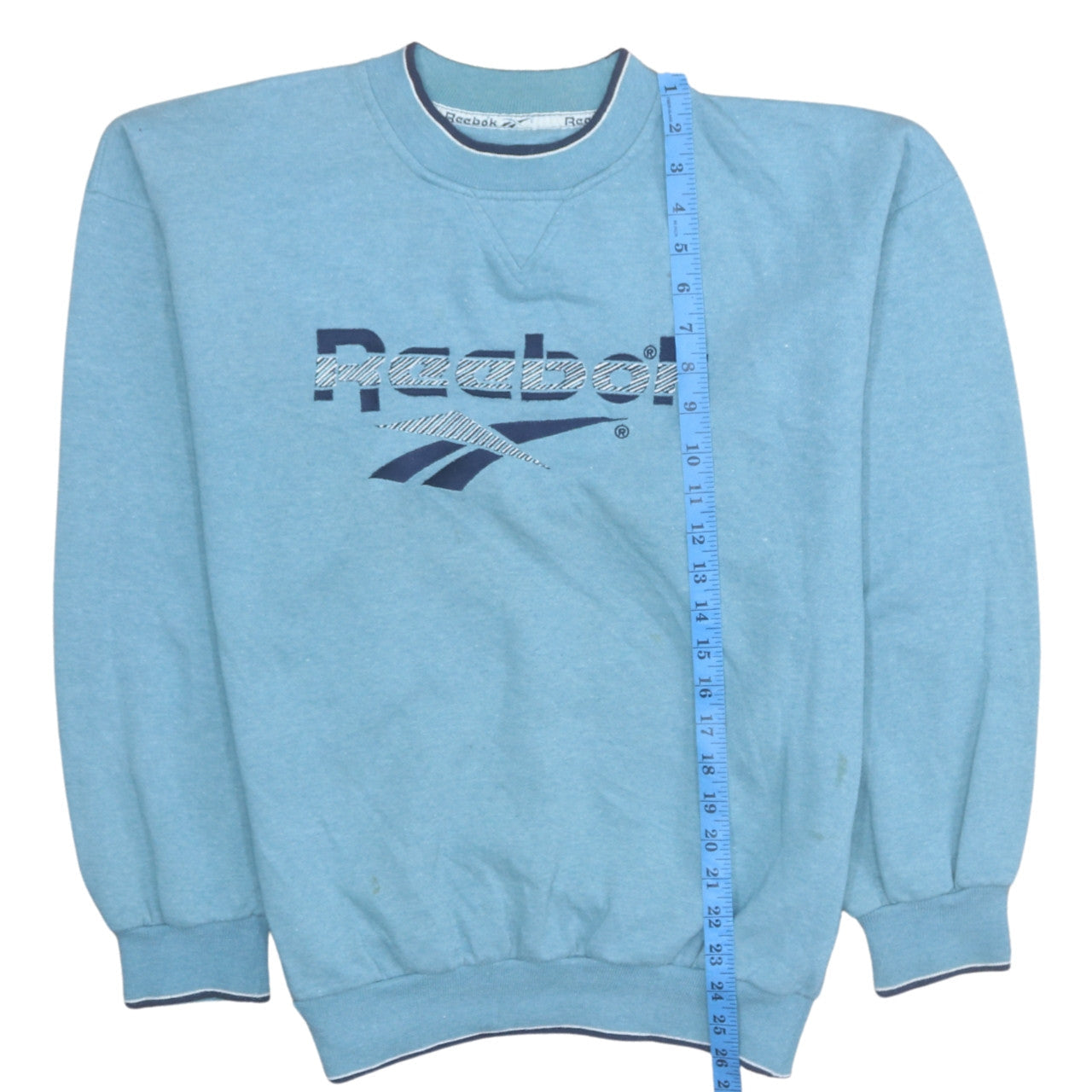 Womens UK Size M Reebok Blue Pullover Sweatshirt