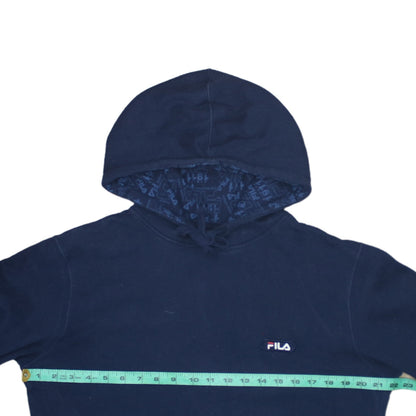 Mens UK Size S FILA Blue Pullover Hoodie