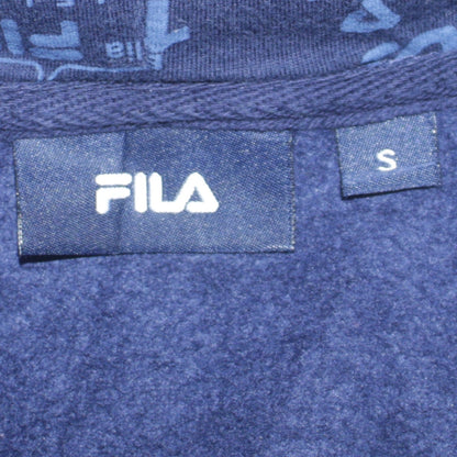 Mens UK Size S FILA Blue Pullover Hoodie
