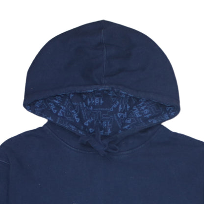 Mens UK Size S FILA Blue Pullover Hoodie