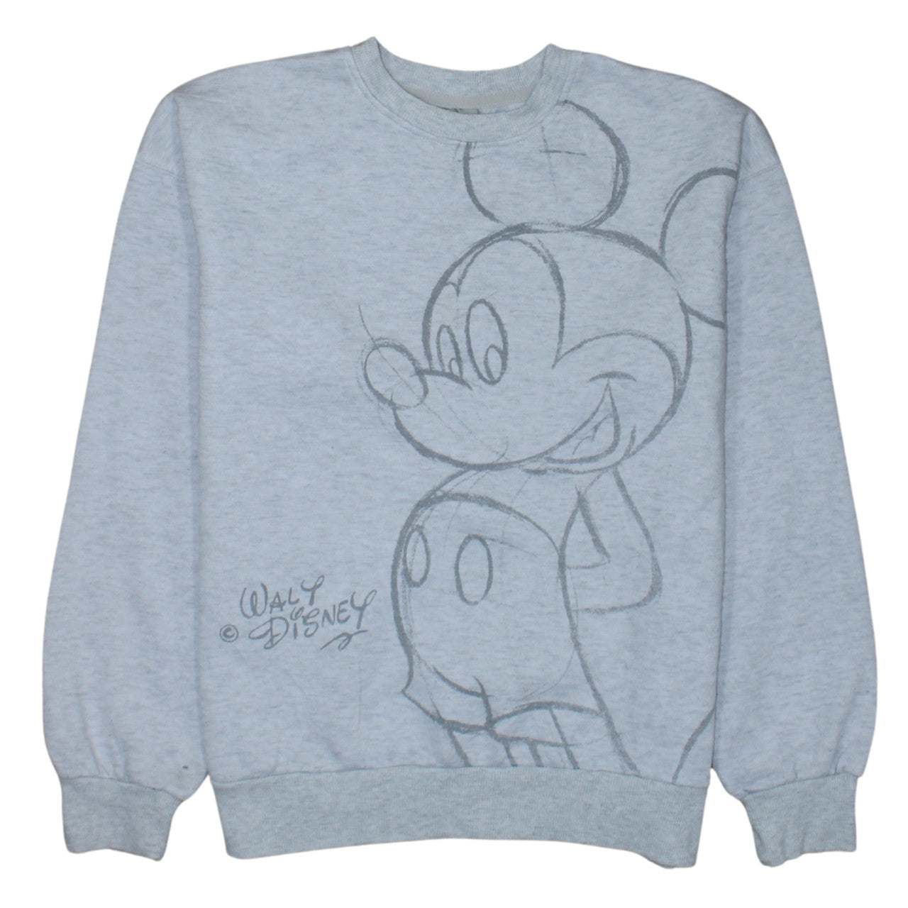 Womens UK Size 2XS Disney Grey Pullover Sweatshirt