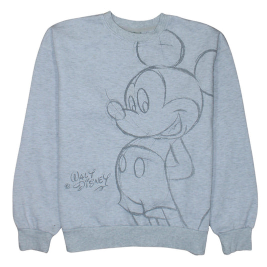 Womens UK Size 2XS Disney Grey Pullover Sweatshirt